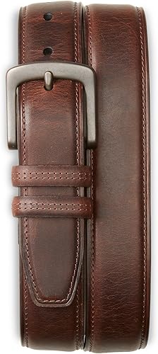 Harbor Bay by DXL Big and Tall Double Loop Leather Belt
