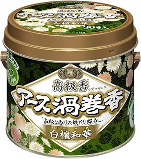 アース渦巻香 蚊取り線香 白檀和華 [30巻缶入]