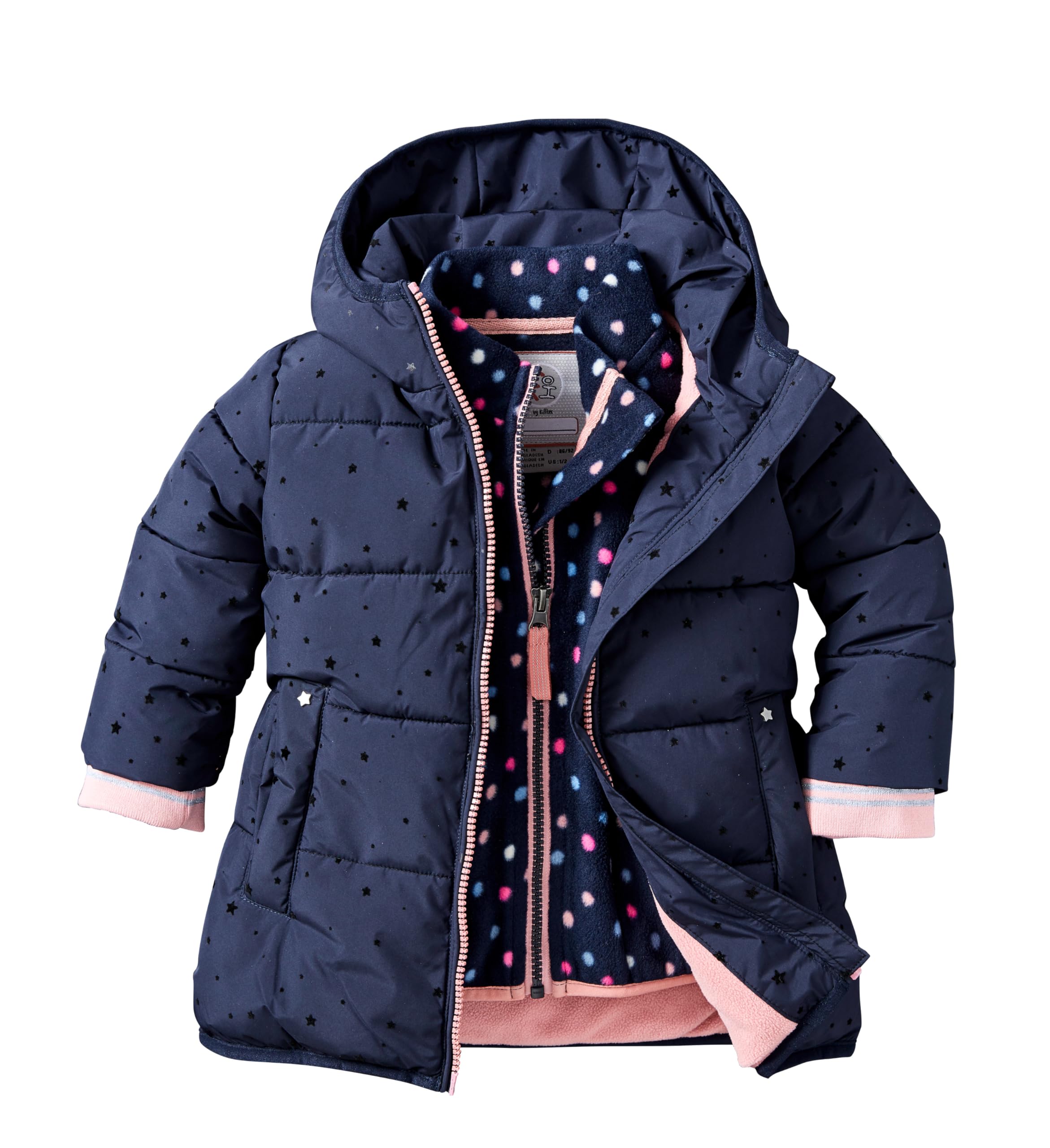 first instinct by killtec Unisex Fiow 16 Mns Qltd Ct Steppmantel mit Kapuze