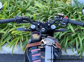 Lifan KPM 200 Black Adult Motorcycle Cafe Racer 200cc Gas Street Motorcycle Electric Fuel Injection 17HP 6 Speed made by Lifan