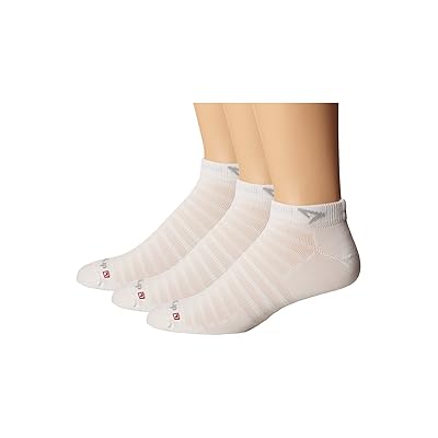 Drymax Hyper Thintm Running v4 Mini Crew 3 Pair Pack Low Cut Socks Shoes White