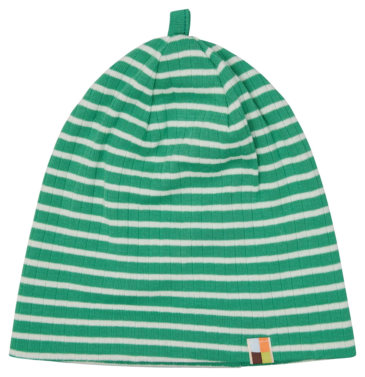 loud + proud Unisex Kinder Gestreift mit Rippe, GOTS Zertifiziert Beanie-Mütze