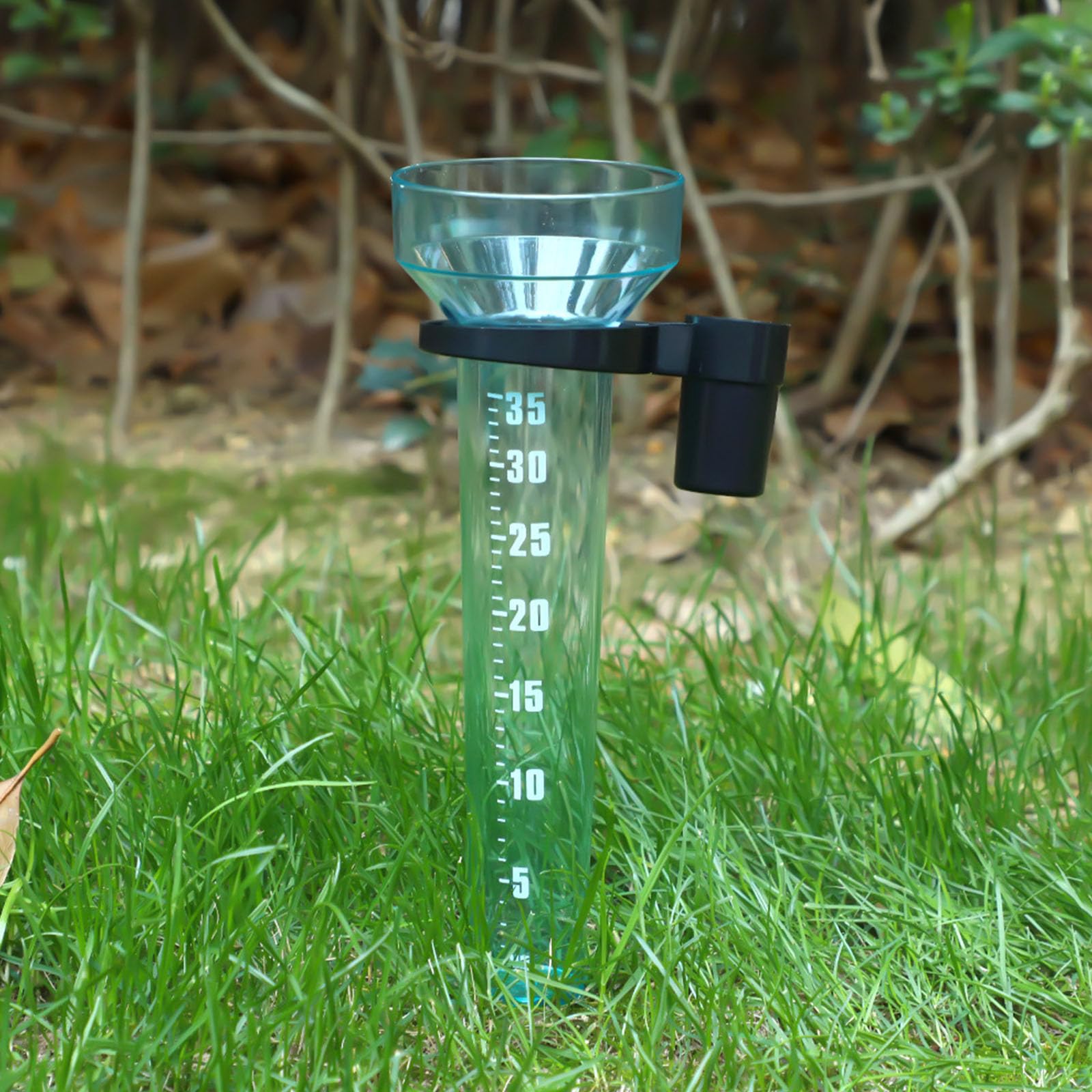 Robuster Kunststoff-Regenmesser 35 mm mit Halterung, einfach zu montieren for Garten, Bauernhof & Außenbereich