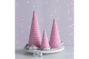 Pink Poetry In Blossom- Velvet Bottle Brush Trees, Set of 3, Nursery & Room Decor