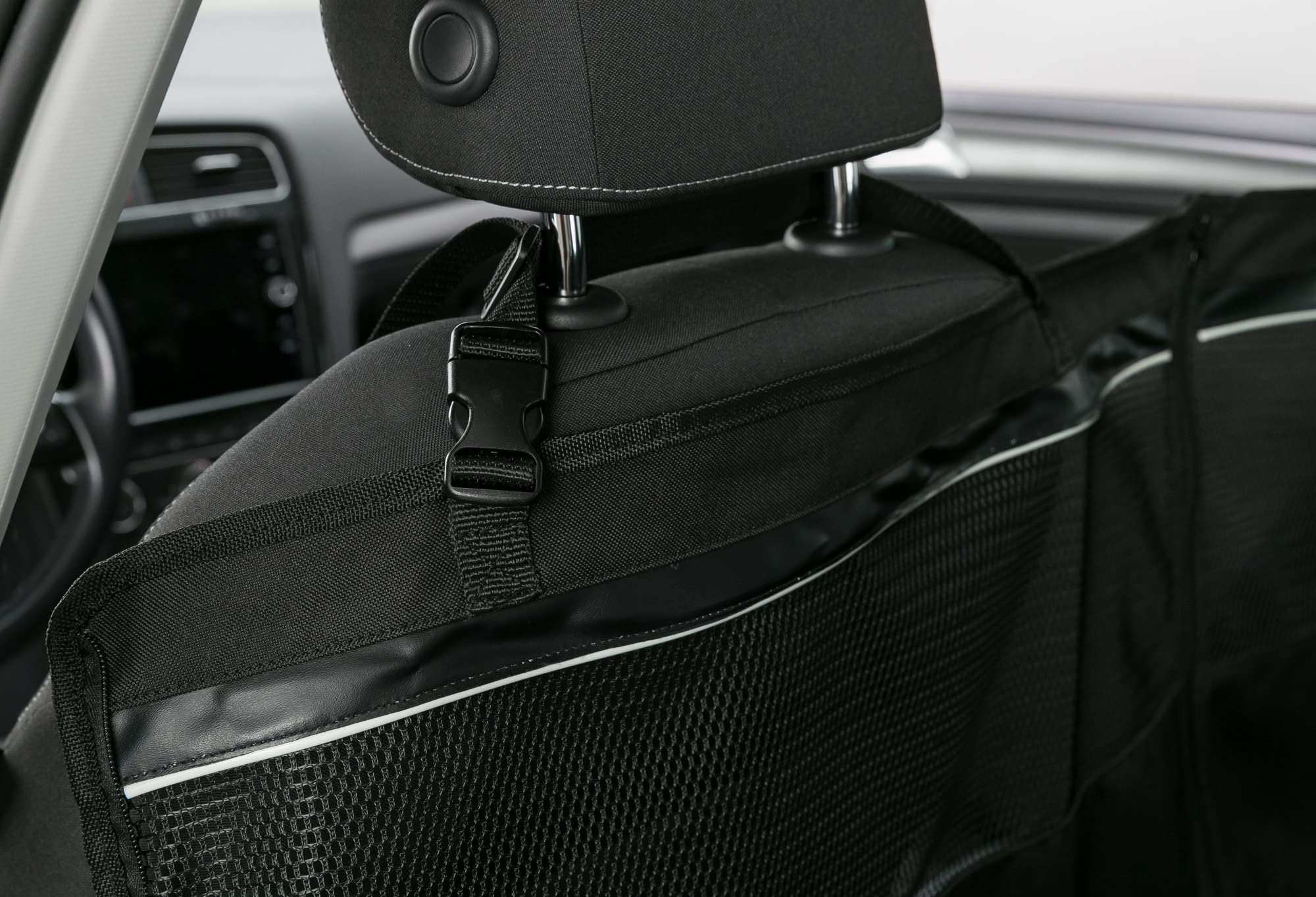 Trixie Funda Protectora Asientos Coche con Partes Laterales, Divisible, Negro, 1,55 × 1,30 m