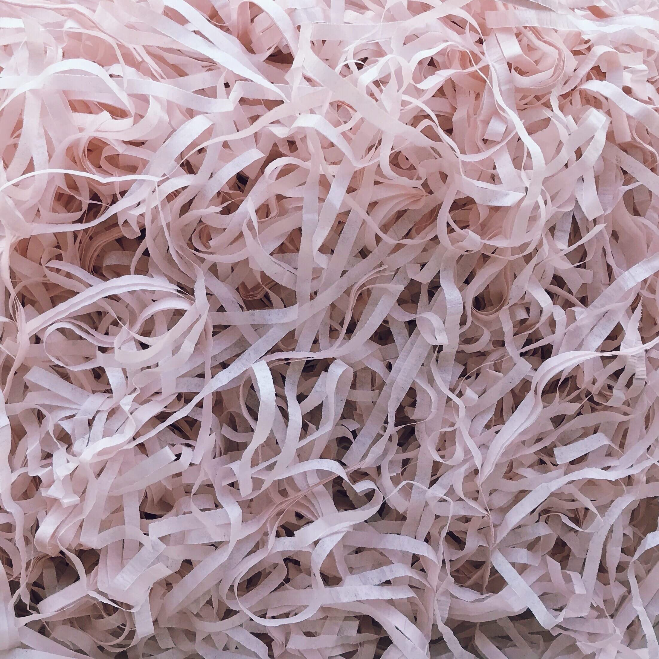 Cashmere Blush Shredded Tissue Paper Shred Box Filler Dusty Pink Hamper Gift Basket Acid-free Colourfast (200g)