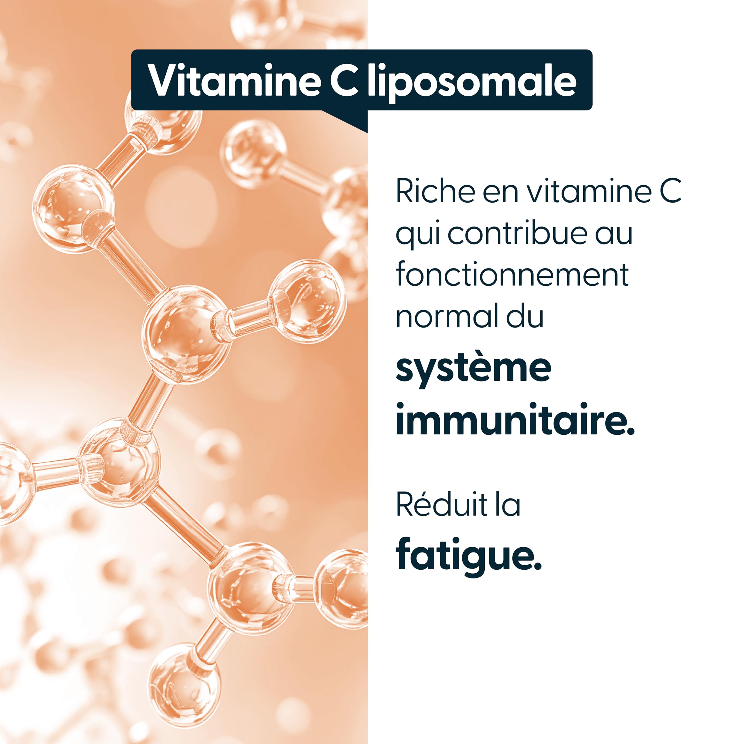 540 gélules - Vitamine C liposomale DuraLipo™ 500 mg - Biodisponibilité supérieure - Libération prolongée