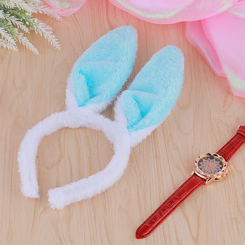 Miniatura 8 de Sibba Diadema de orejas de conejo, 1 pieza, accesorio de oreja de conejo, para Pascua, Halloween, cosplay, fiesta, Navidad, bandas para el cabello,