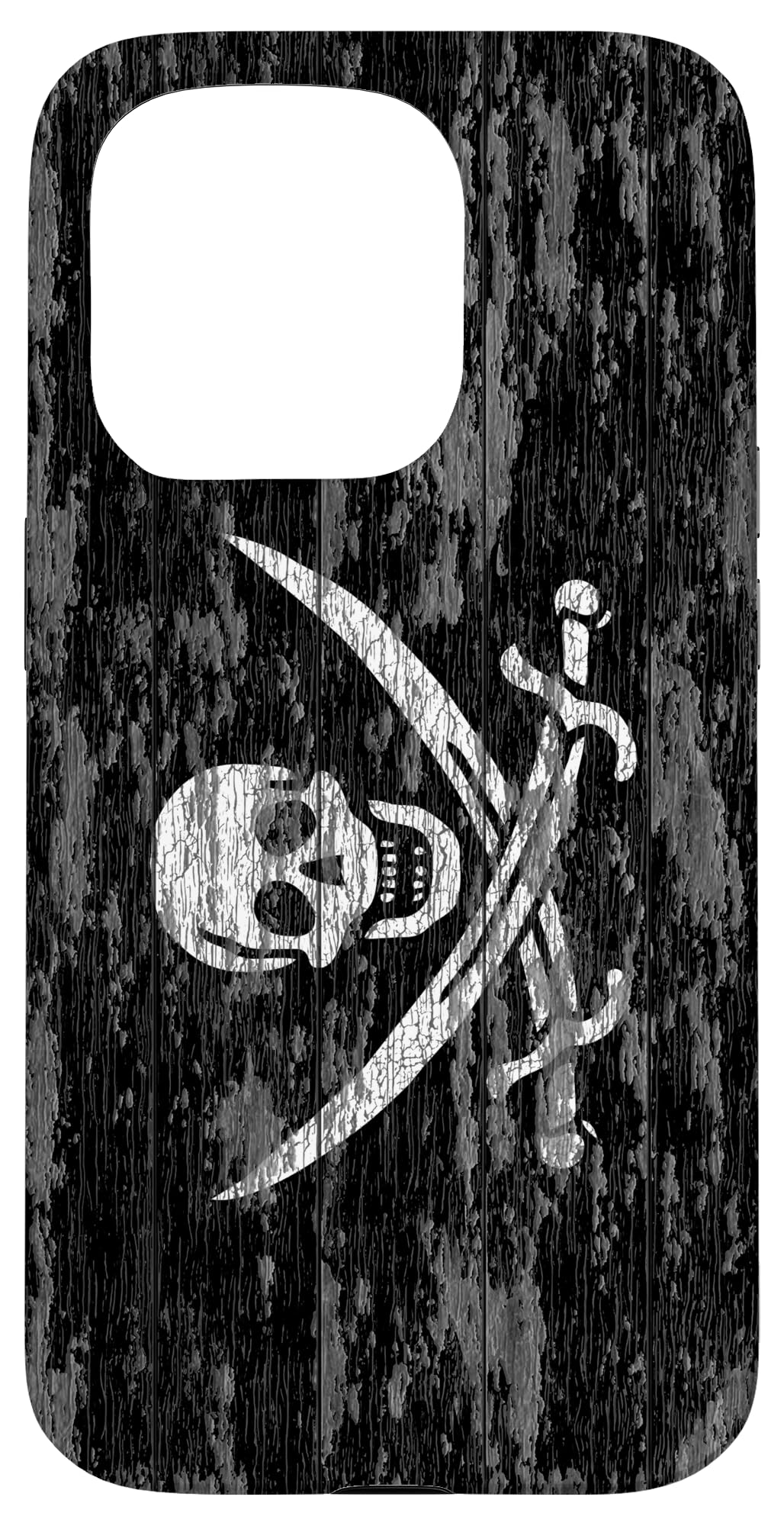 iPhone 15 Pro Jolly Roger Pirate Rustic Flag Case