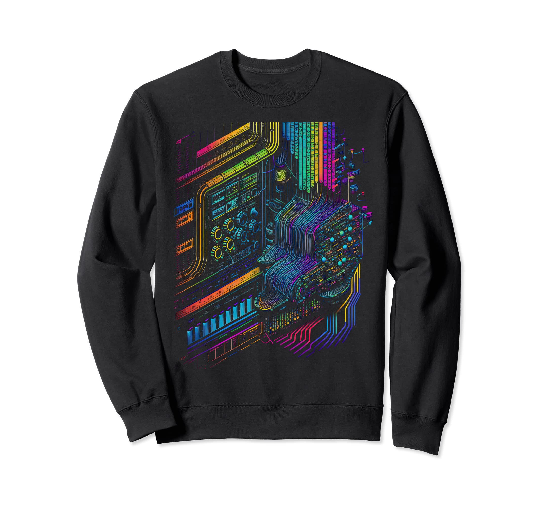 Analogue synthesiser electronic music modular life Sweatshirt