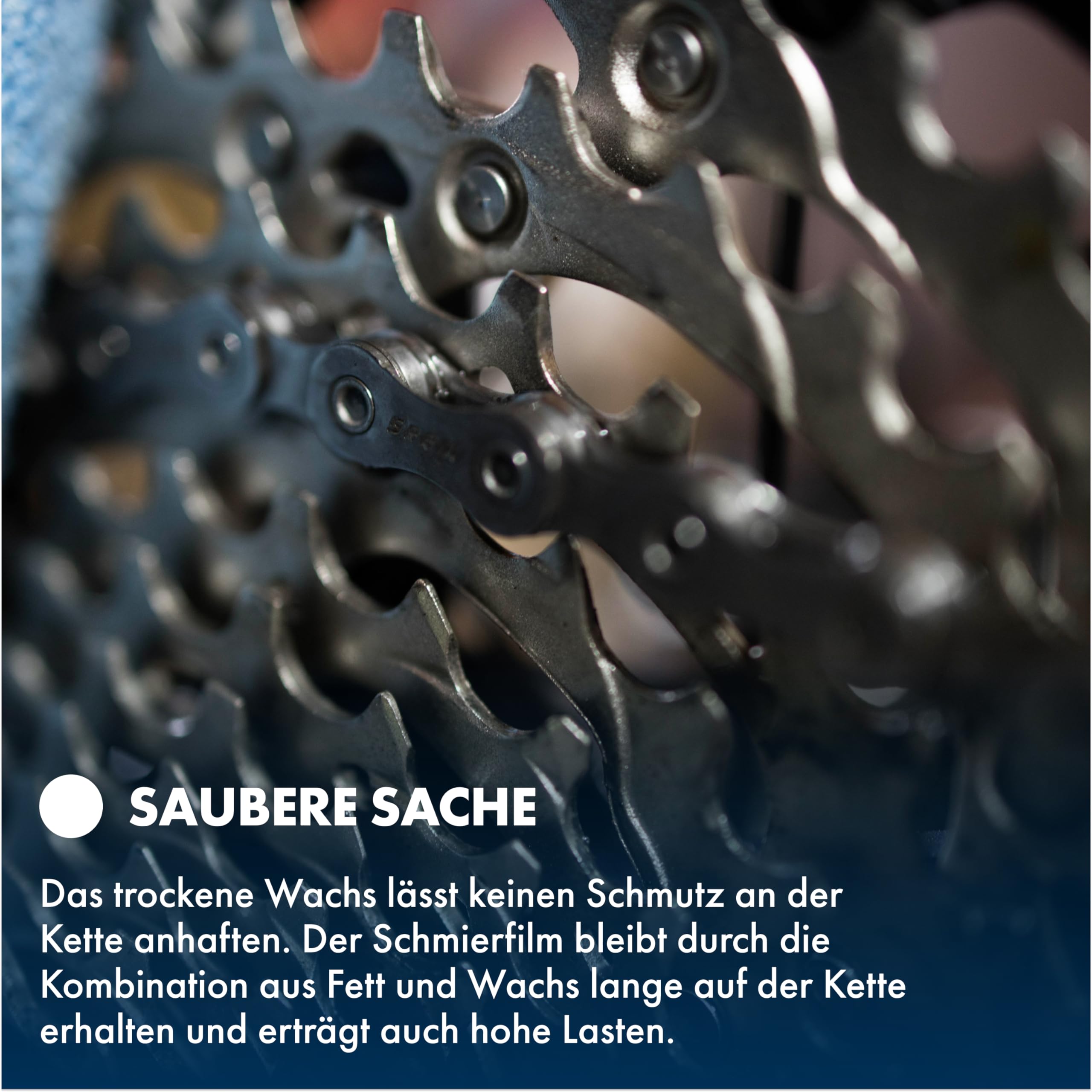 TUNAP SPORTS Wosk do łańcuchów Ultimate – 125 ml | suchy spray do smarowania łańcucha na bazie wosku | E-Bike Ready | Made in Germany