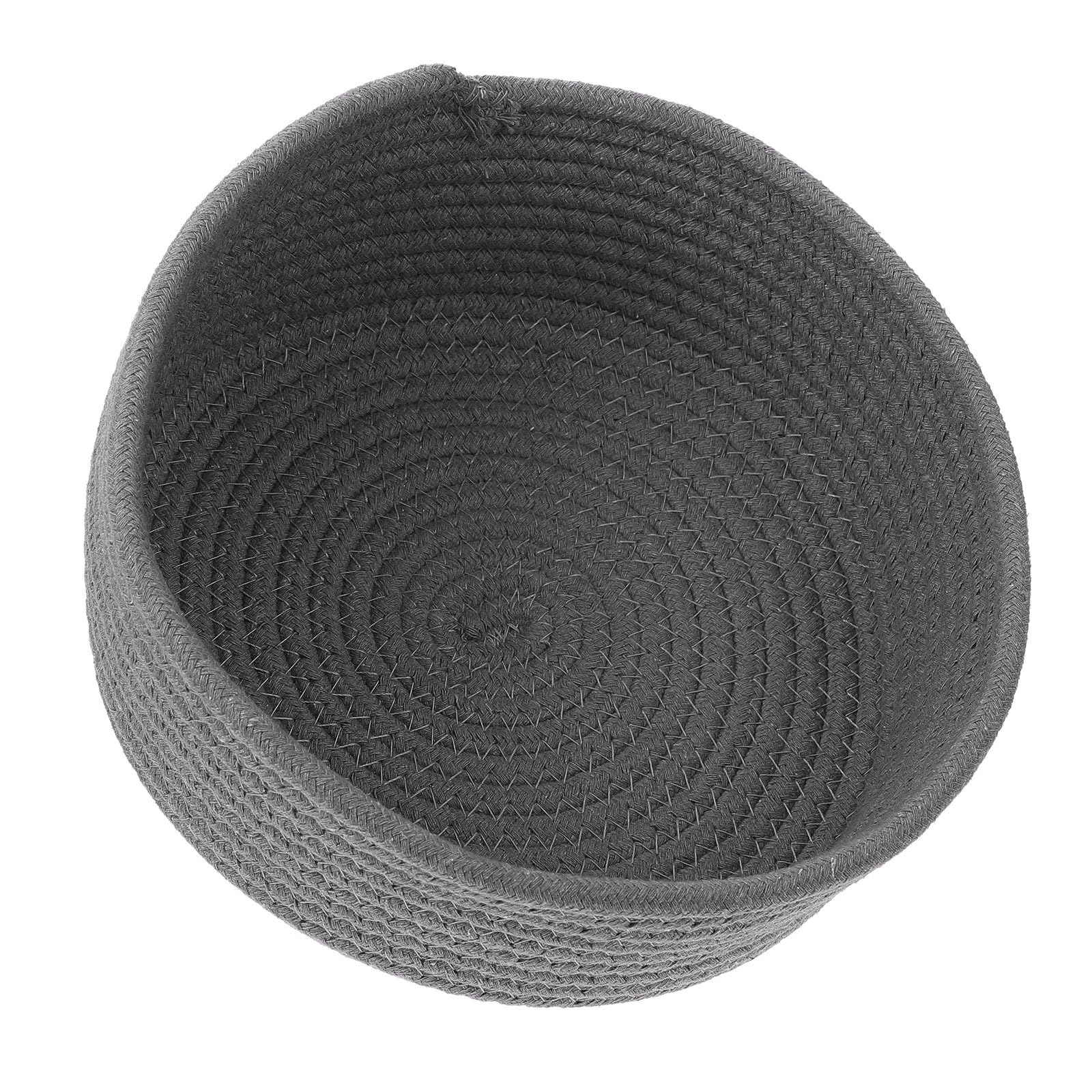 Cesta de cuerda de algodón para organizar el salón y ordenar mesas de noche