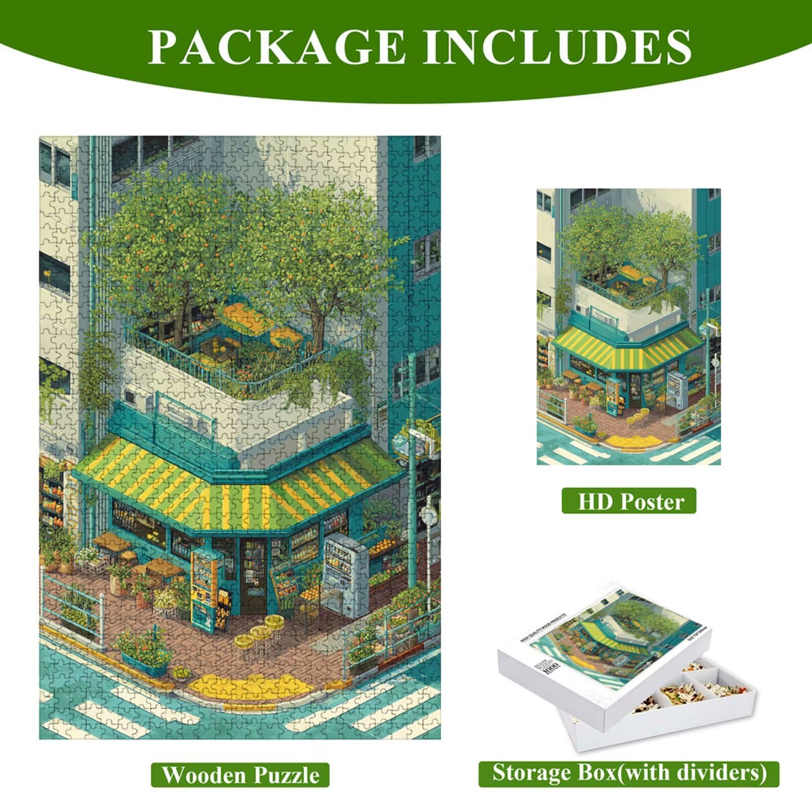 Puzzle 3000 Pezzi - Vista Streetle & Città - Puzzle in Legno Durevole con Lettere sul Retro - 111x87cm - Hobby Creativo Senza Polvere - Articolo per Collezionisti e 14 Anni in Su P3#839