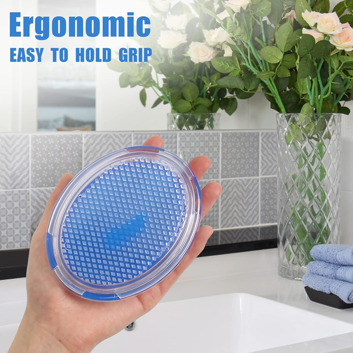 2 Pack Exfoliating Brush, Body Scrubber, Exfoliating Scrubber to Treat and Prevent Razor Bumps and Ingrown Hairs, Massage Shower Brush, Silky Smooth Skin Solution for Men and Women : Beauty & Personal Care