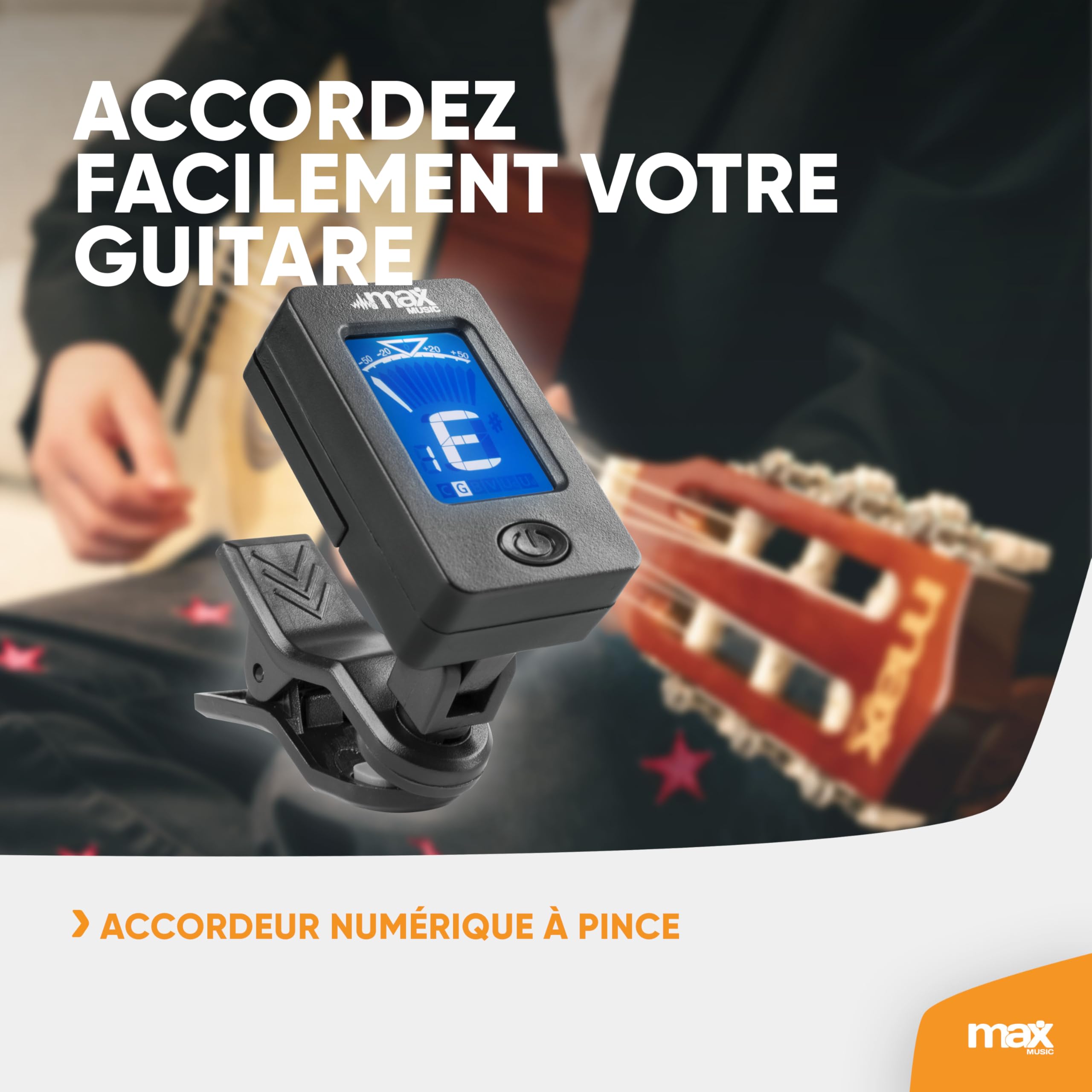 Max SoloArt Pack Guitare Classique Junior 1/4 - Bois Naturel Clair, Cordes en Nylon, 4 à 6 ans, Sac de Transport, Médiators, Sangle, un Cadeau pour Enfants Idéal pour Débuter la Guitare