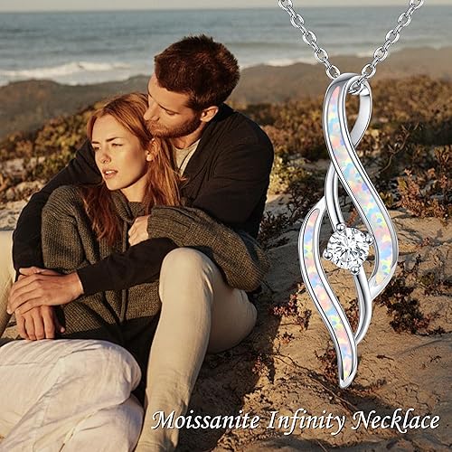 Miniatura 6 de Collar de moissanita para mujer, plata de ley 925, colgante de árbol de la vida, collar de diamantes de moissanita, collar con colgante de