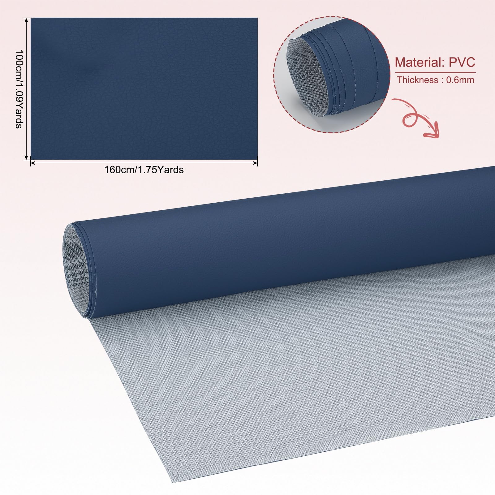 PATIKIL 63x39.4in Faux Leather Sheets - Image 2