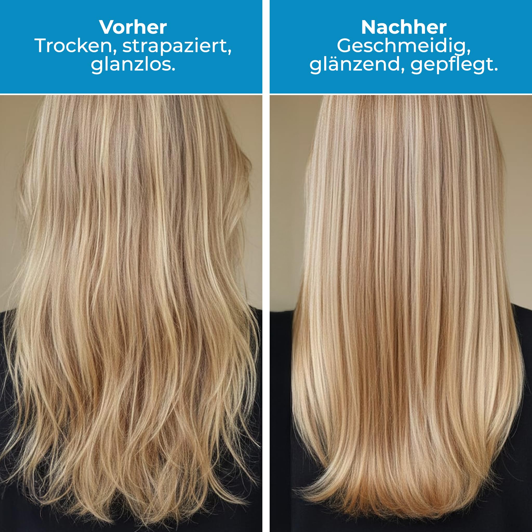TRU Two-Phase Keratin Leave-In Spray (2er Pack) 2x 400 ml, Anti-Frizz 2-Phasen Haarpflege mit UV-Schutz