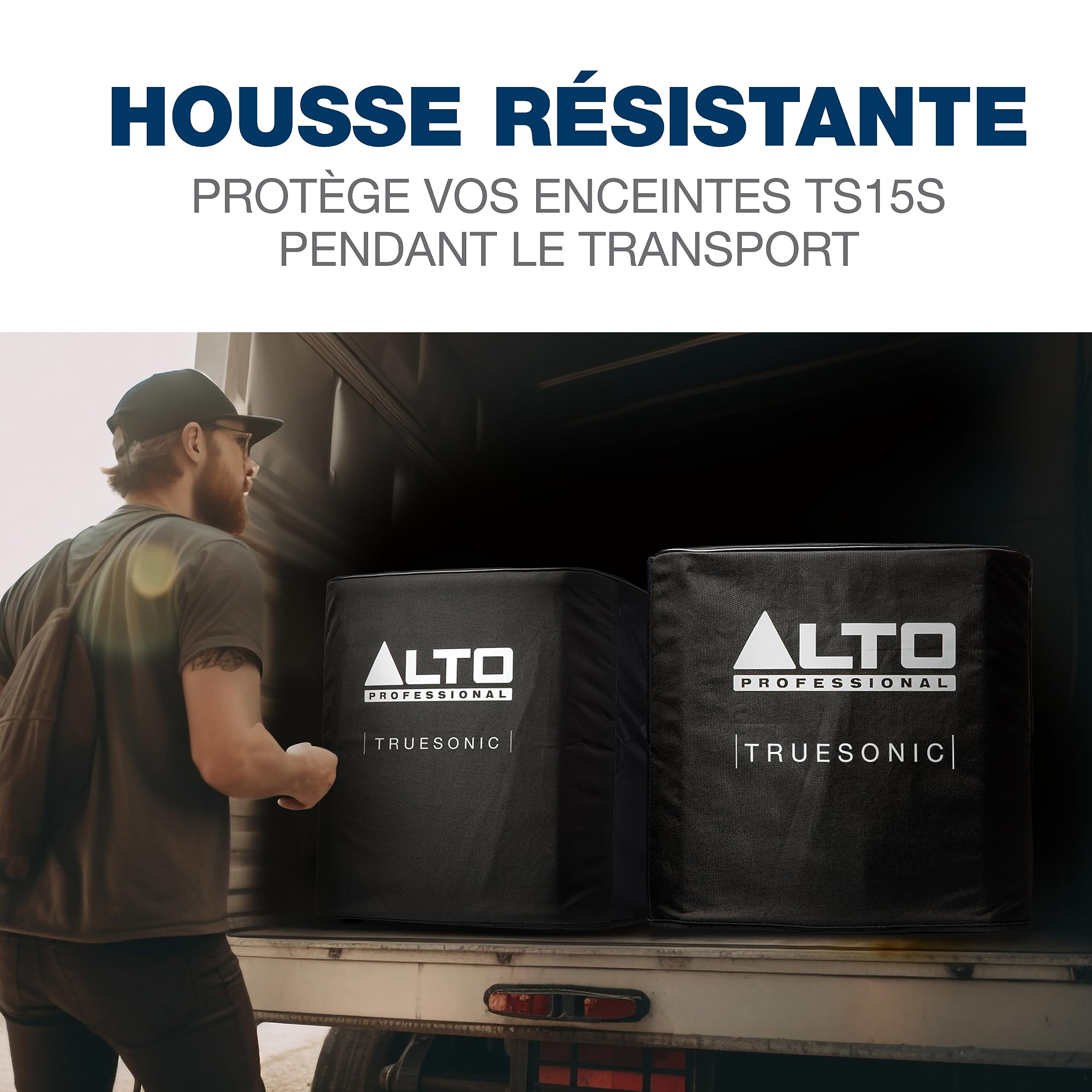 ALTO Housse Durable pour Subwoofer Amplifié TS15S avec Doublure en Nylon et Poignée d'Accès