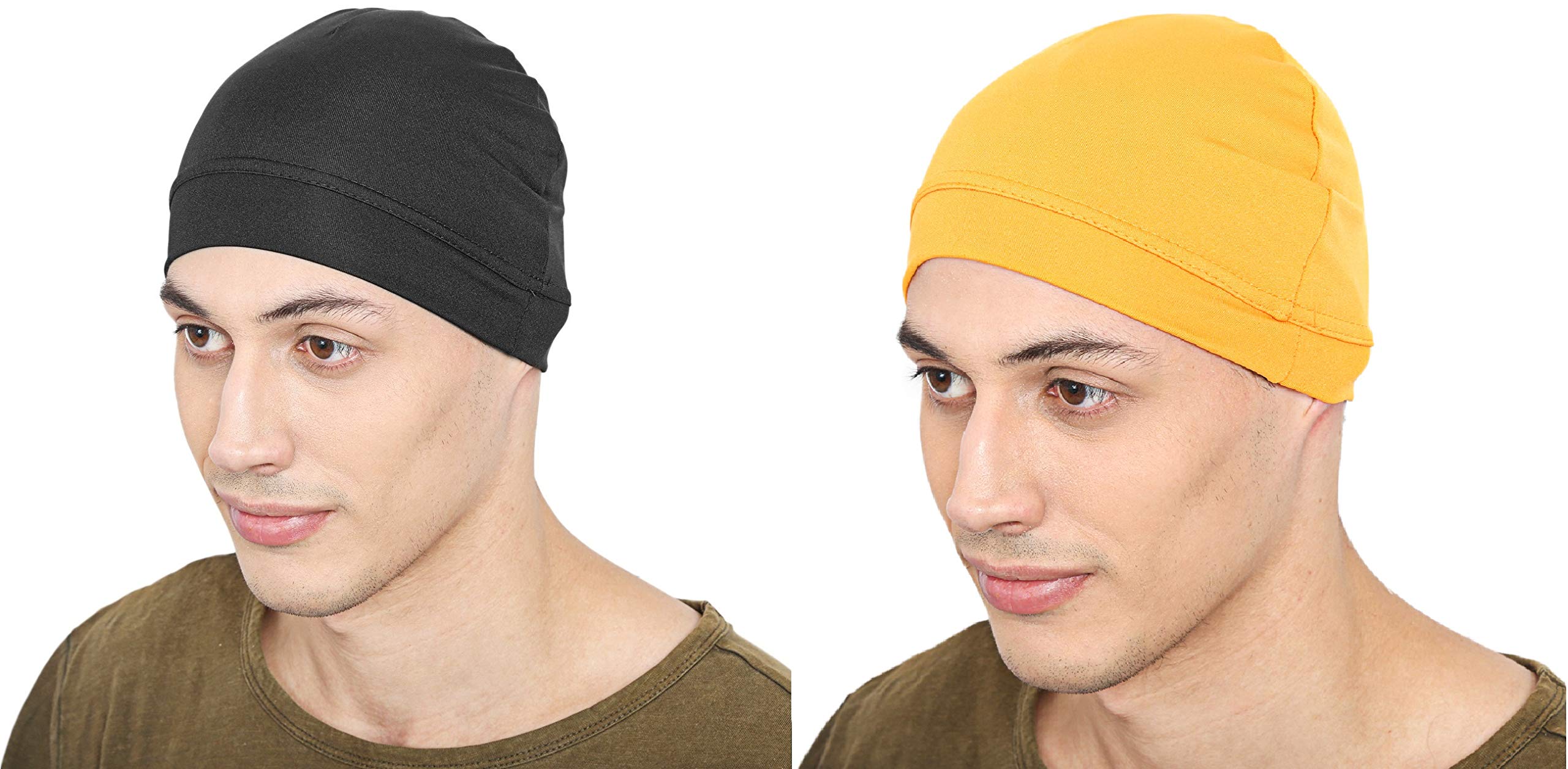 Helmet Liner Skull Cap For Running, Cycling Sweat Wicking Winter Summer Caps For Men & Women (Pack of 2)