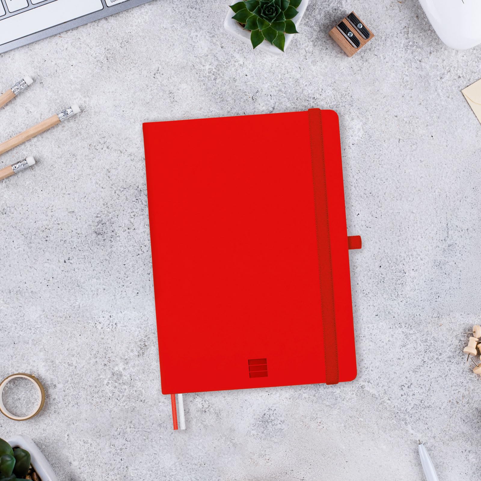 FINOCAM - Nexo Notebook Soft Cover Plain Red, A5 - Image 2