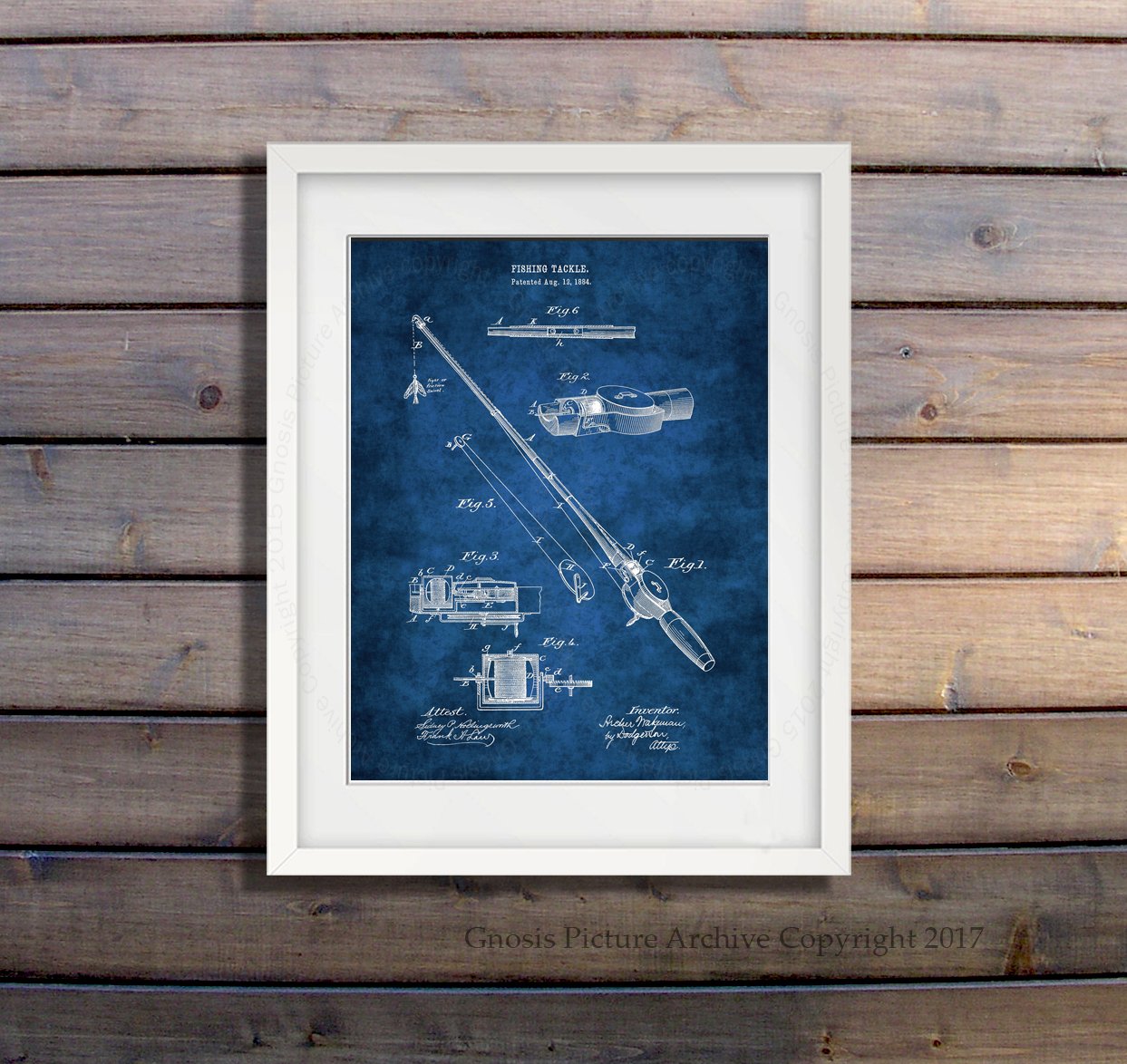 Amazon.co.jp: Fly Fishing Gear ウォールアート 6枚セット