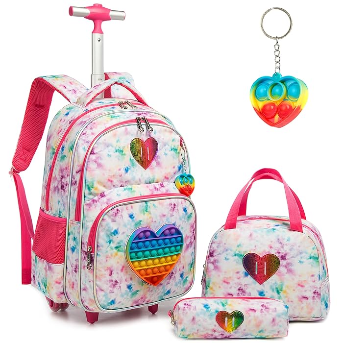 Buy Rolling Backpack for Girls Wheels Backpacks for Elementary Student