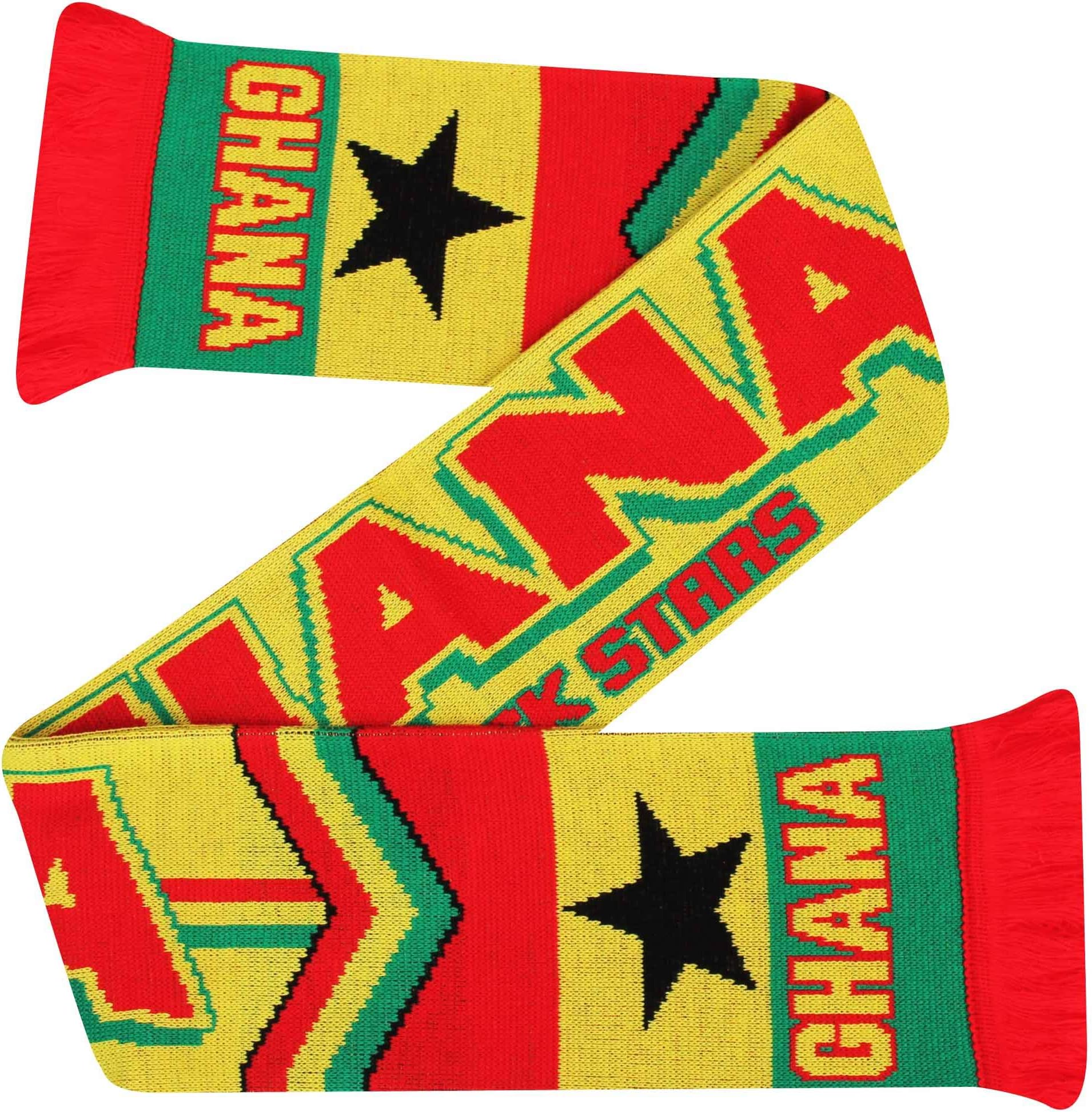 Ghana Black StarsFootball Fans Scarf (100% Acrylic)