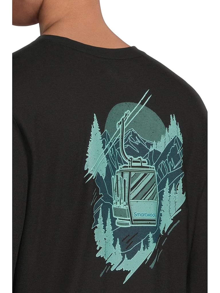 Black Smartwool Gondola View Long Sleeve Graphic Tee