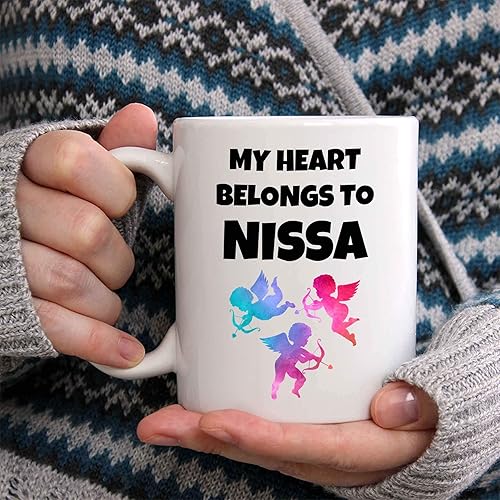 Miniatura 2 de Julia – Taza de café o té, color blanco, cerámica, regalo único, regalo de cumpleaños, idea para amiga, amiga, esposa, hermana, madre, hija, nieto