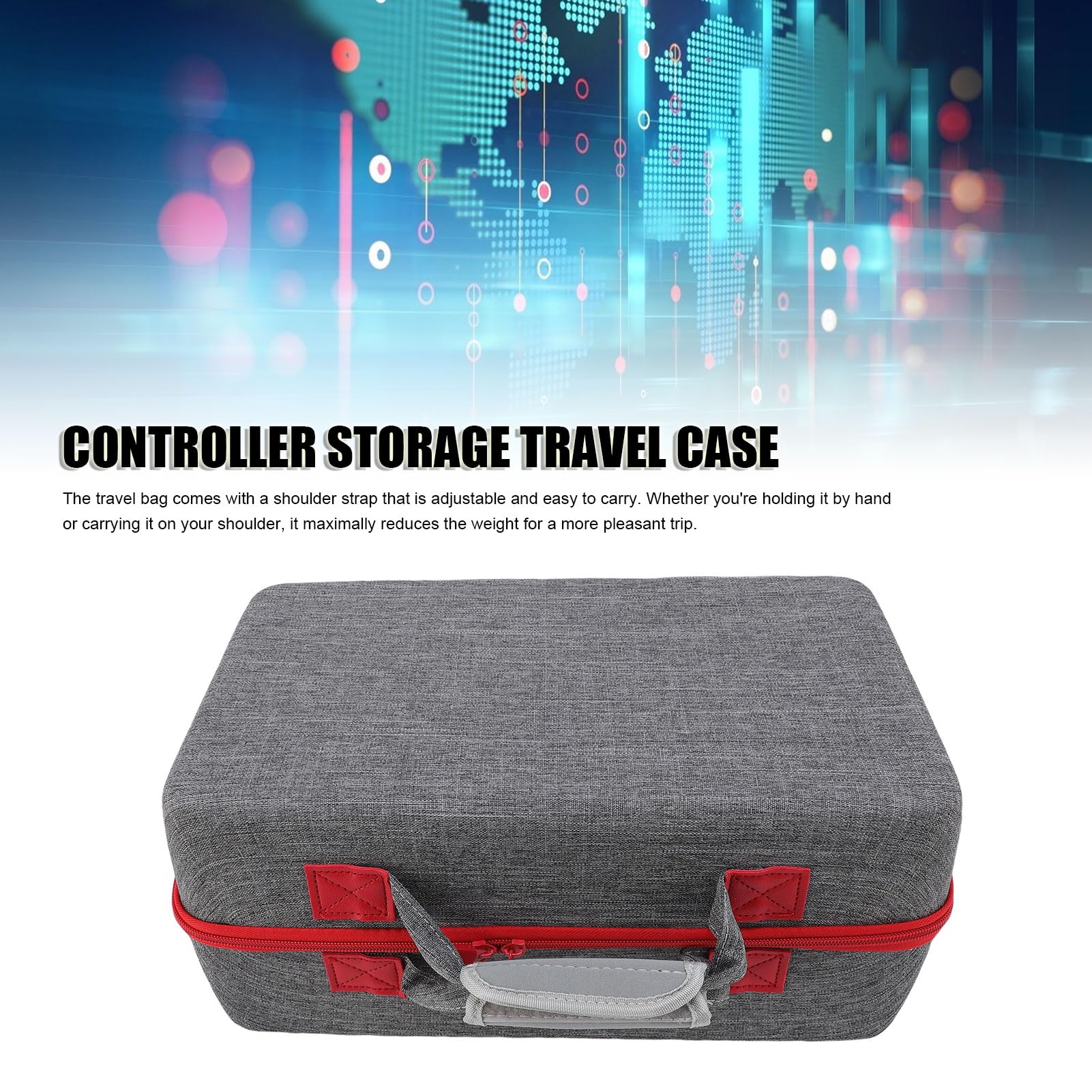 EMUKOEP Bolsa de Almacenamiento Dura y Duradera para Consola Slim y Accesorios con Nailon Resistente a los Arañazos (Gris)