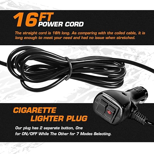 Miniatura 4 de LINKITOM Barra de luz estroboscópica LED para techo, doble cara ámbar, 30 LED de emergencia, advertencia de seguridad, barra de iluminación