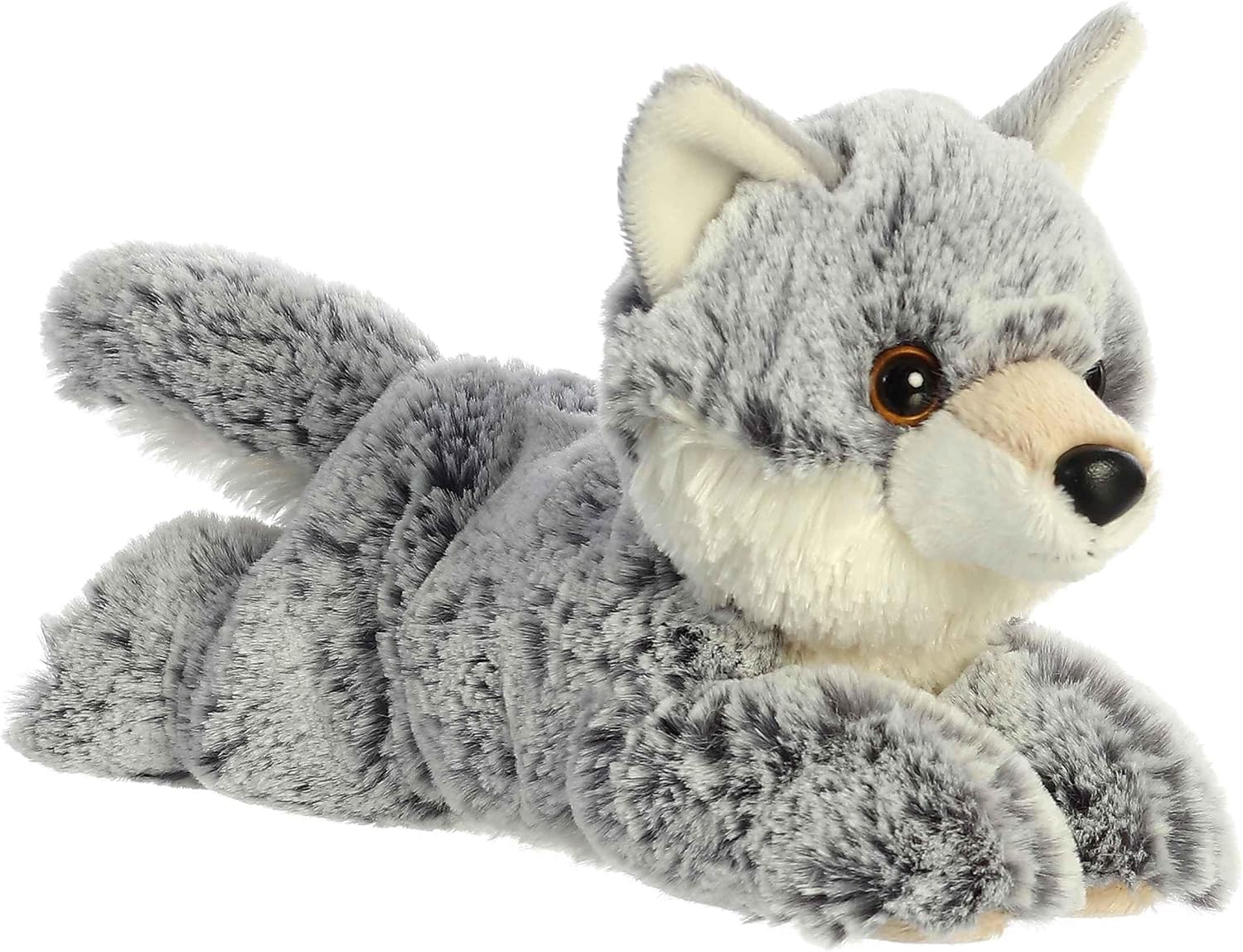 Aurora® Adorable Mini Flopsie™ Winter Wolf™ Stuffed Animal – Playful Ease – Timeless Companions – Gray 8 Inches