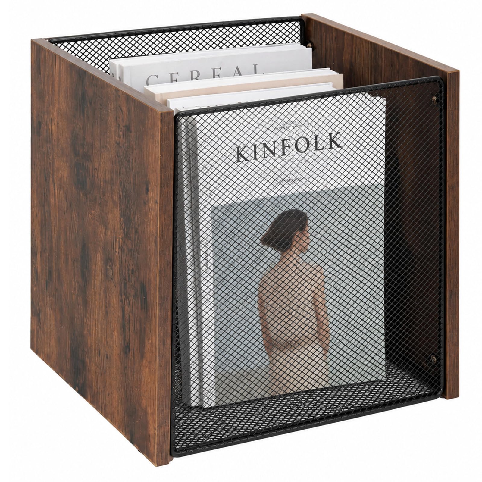evergoods Vinyl Record Storage Crate, Stackable Holder (2PCS)