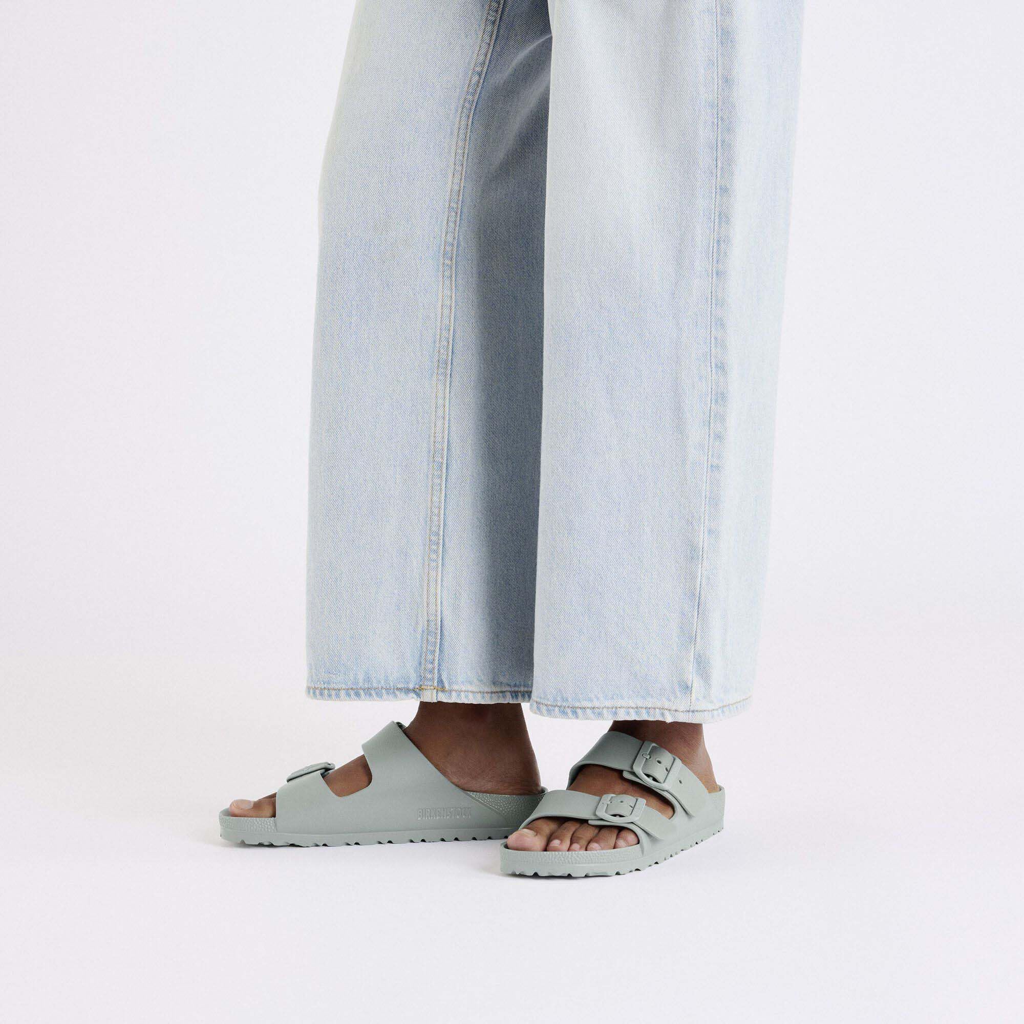 Birkenstock Arizona Eva 1029653 Pure Sage Salvia Ciabatte Donna Fibbie Gomma 35