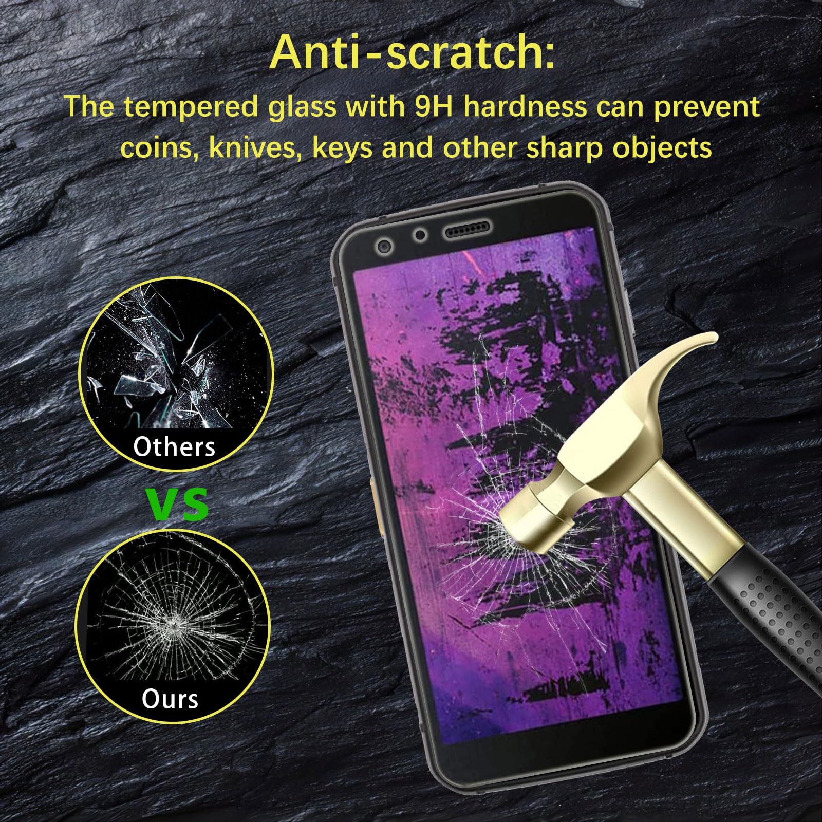 LZAYN 3 Pezzi Vetro Temperato Compatibile con Cat S62 Pro, Ultra HD Schermo Pellicola Protettiva, Durezza 9H, Ultra Trasparente, Anti-Impronte, Senza Bolle
