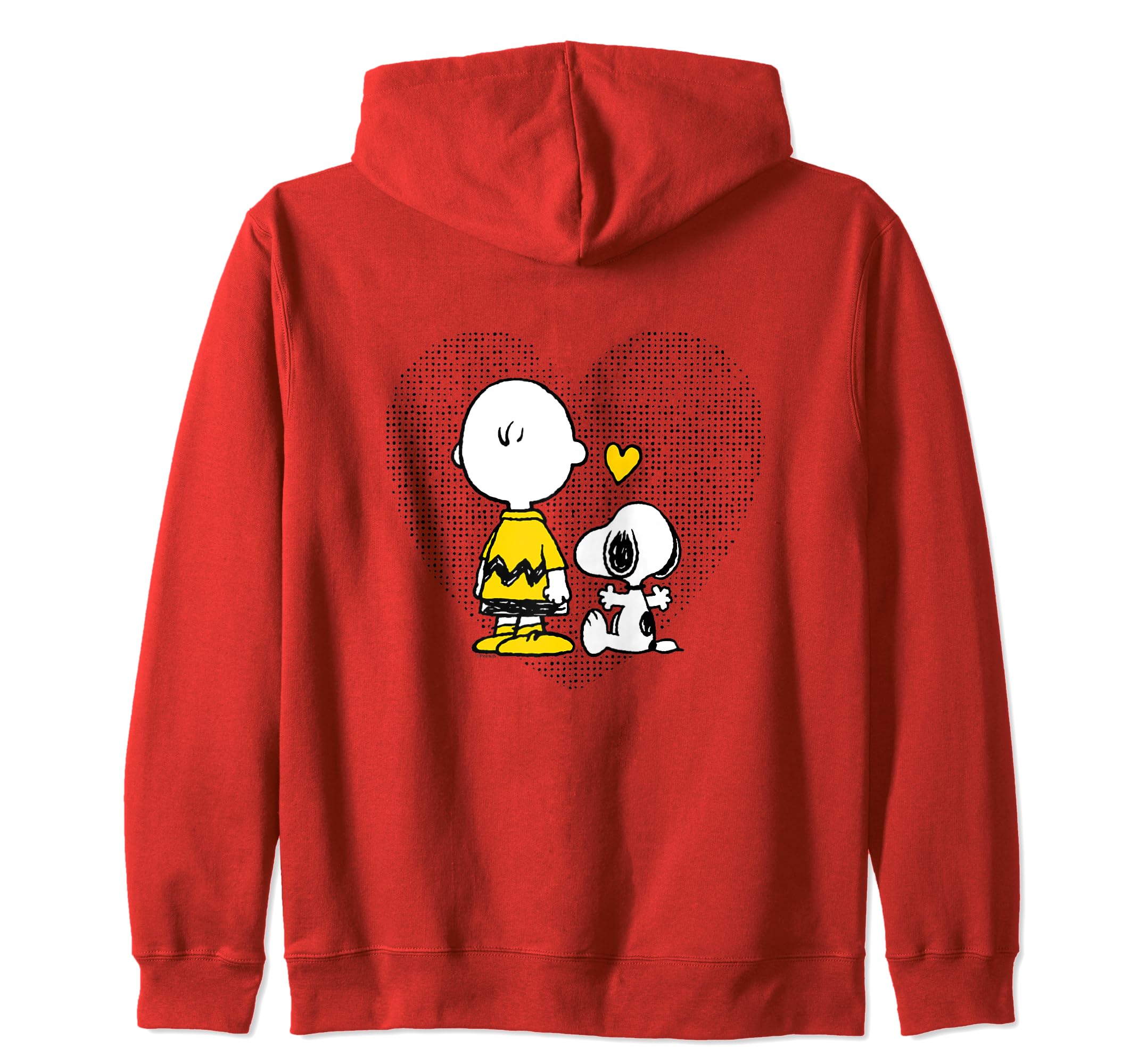 PeanutsCharlie Brown Snoopy Dot Heart Zip Hoodie