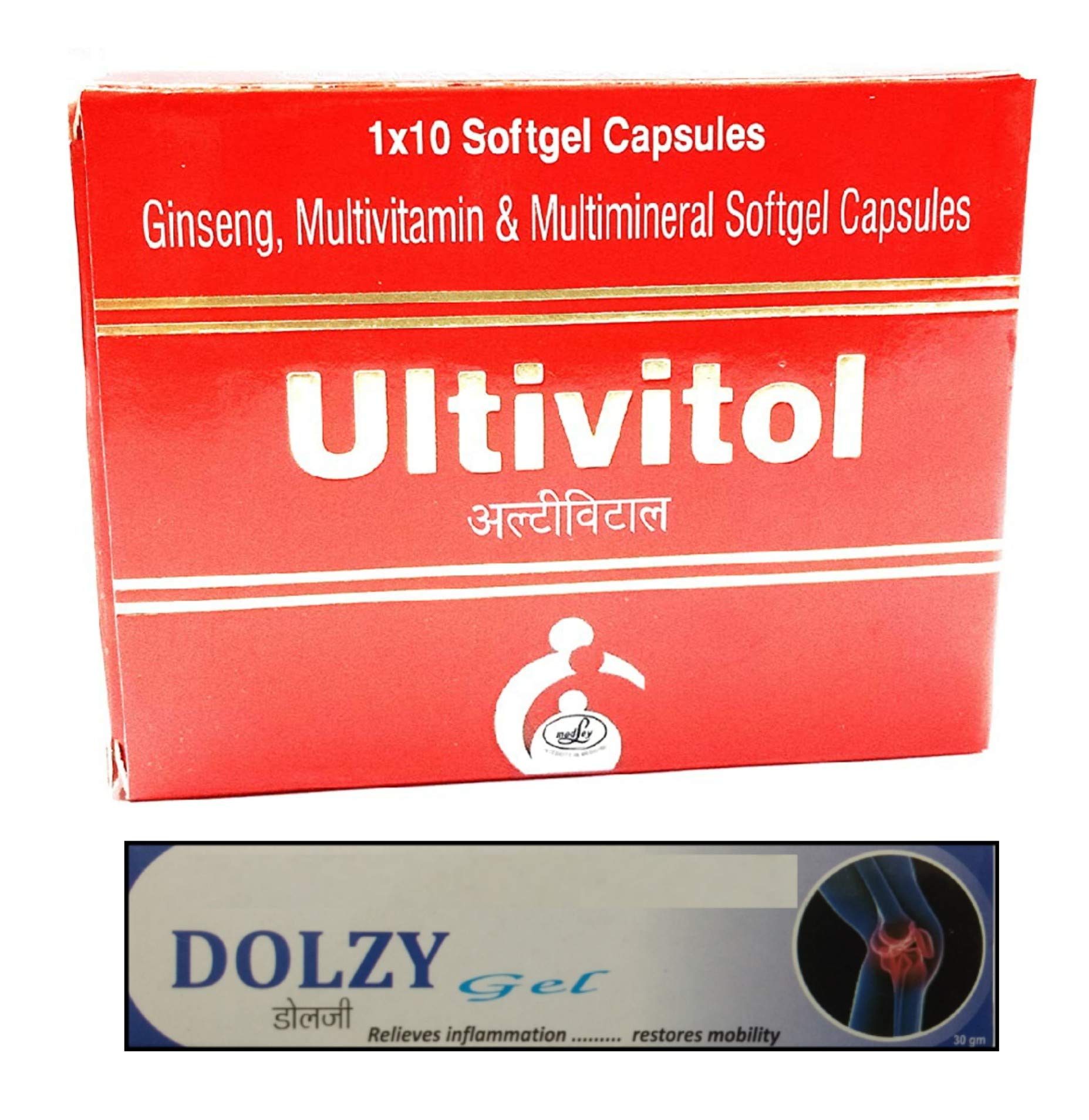 ULTIVITOL - Health Supplement for MEN - Pack of 60 Softgel Capsules