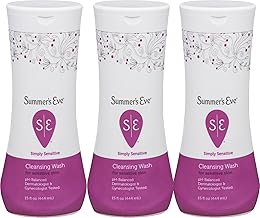 Summer's Eve Cleansing Wash | Simply Sensitive | 15 Ounce | Pack of 3 | pH-Balanced..