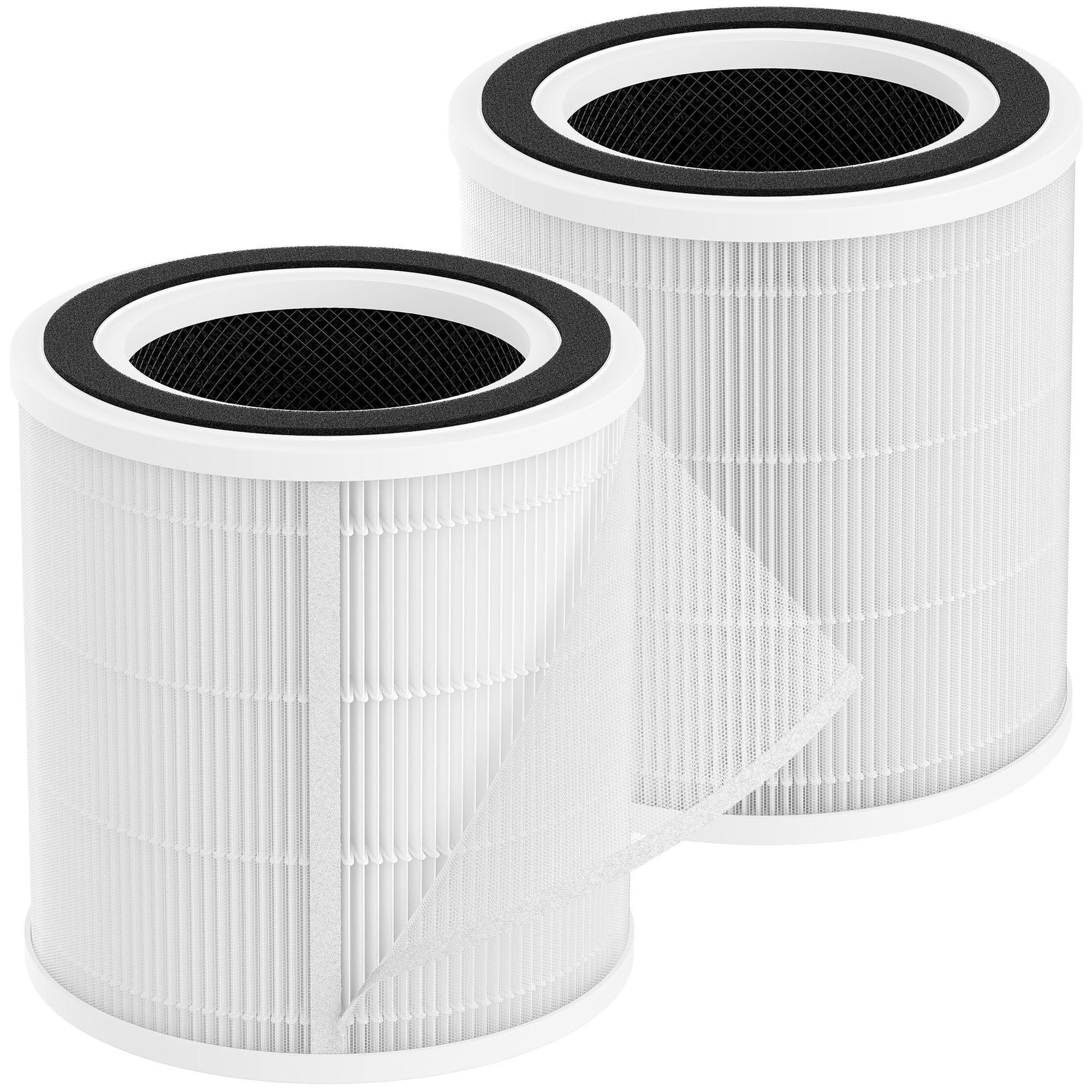 Filtro de repuesto H7129 H7128 compatible con purificadores de aire inteligentes GoveeLife H7129 y H7128, filtros HEPA 3 en 1 H13 con prefiltros de nailon lavables desmontables, paquete de 2