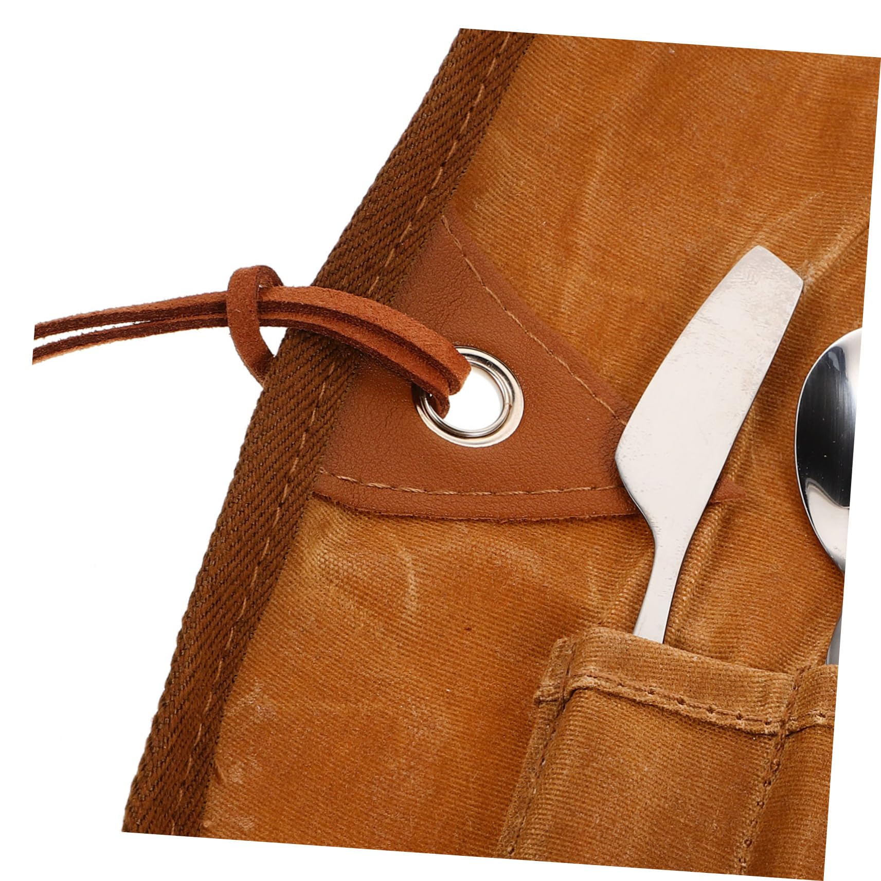 Kisangel Utensilios Multifunción para Camping Vajilla Ligera Cubiertos Inoxidable Bolsa Organizadora