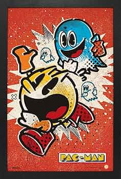 Amazon.com: Pyramid America - Pacman Poster - Pacman Vintage Ghost