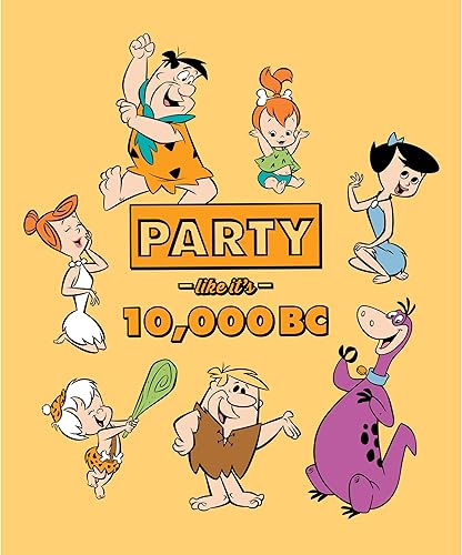 The Picapiedra Party On 36" Panel Amarillo, Tela