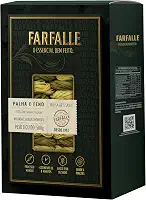 Macarrão Palha e Feno Artesanal 500g - Feito com Farinha Italiana Moldada e Secada Lentamente - Pasta italiana artesanal FARFALLE