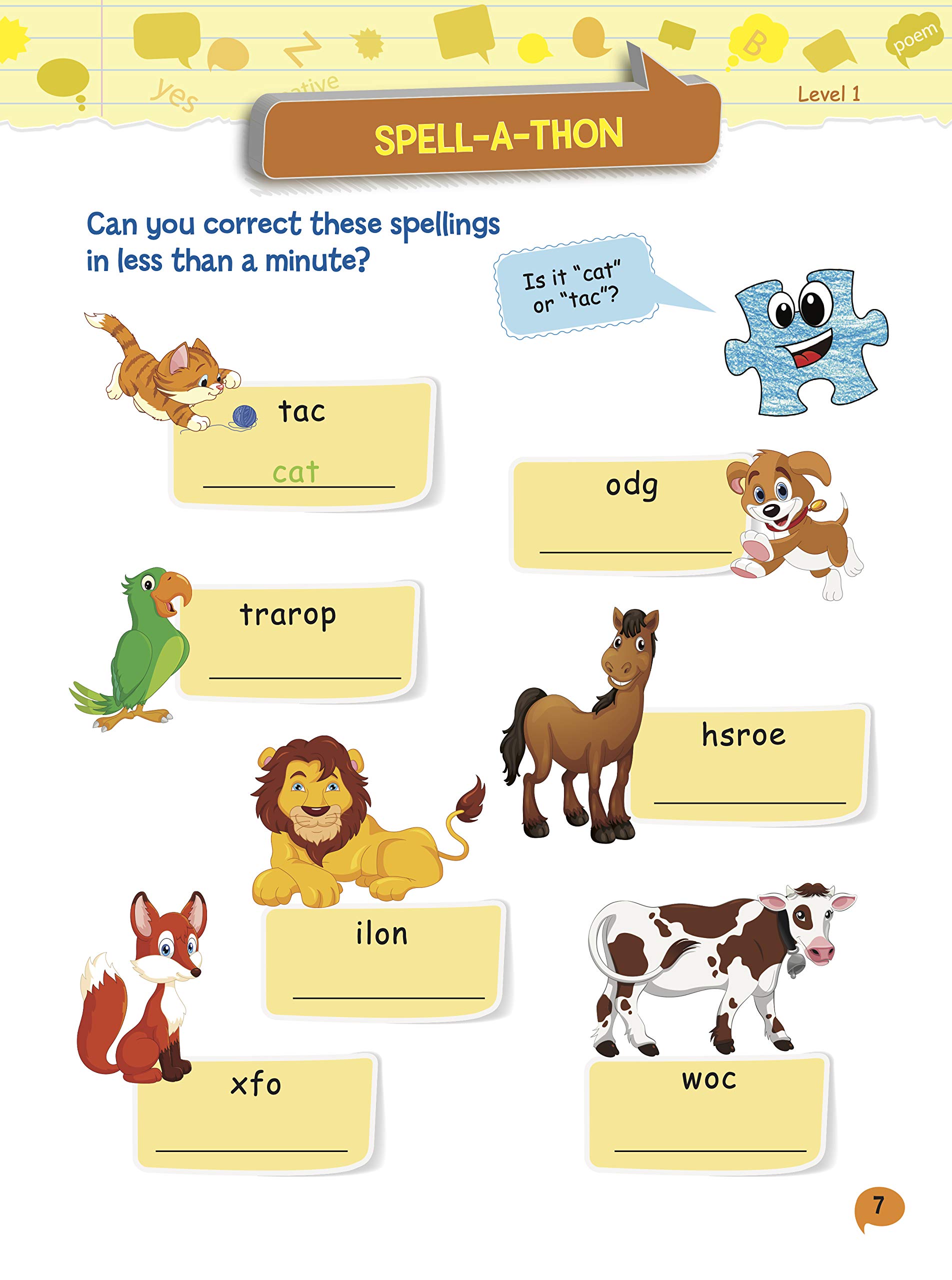 Activity Book : Verbal Reasoning Activity Workbook Grade 1 1