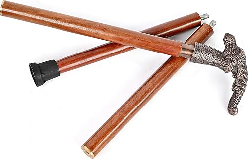 Miniatura 7 de Latón Náutico Bastón perilla redondo mango de madera