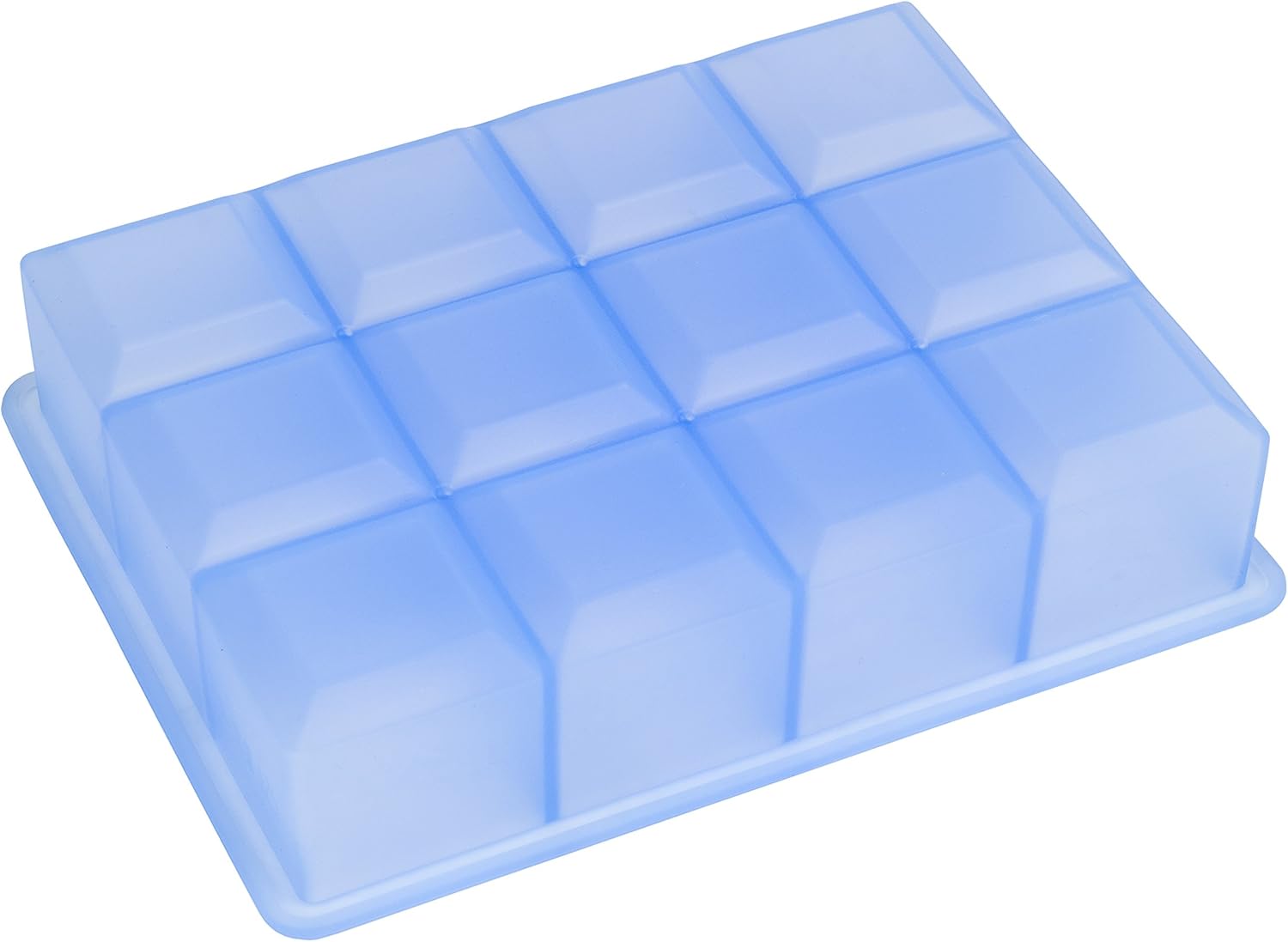 LURCH Germany Silicone Ice Cube Tray 1.5 x 1.5 Inch / 4x4 cm - Blue