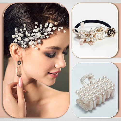 Miniatura 3 de 2000 cuentas de perlas de 0.12 a 0.47 pulgadas para la fabricación de joyas, perlas para manualidades, perlas para manualidades, perlas para