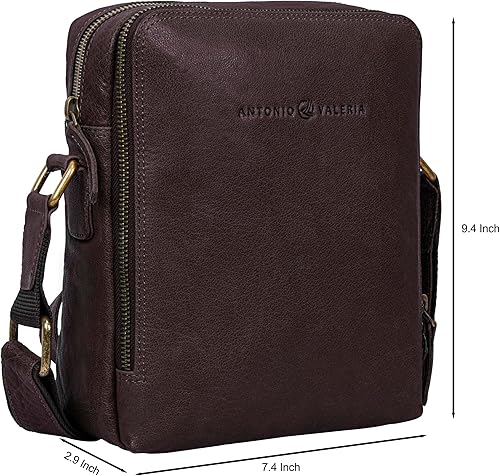 Vista 3 de ANTONIO VALERIA Regalo para el día de la madre Alex bolso cruzado de cuero lavado