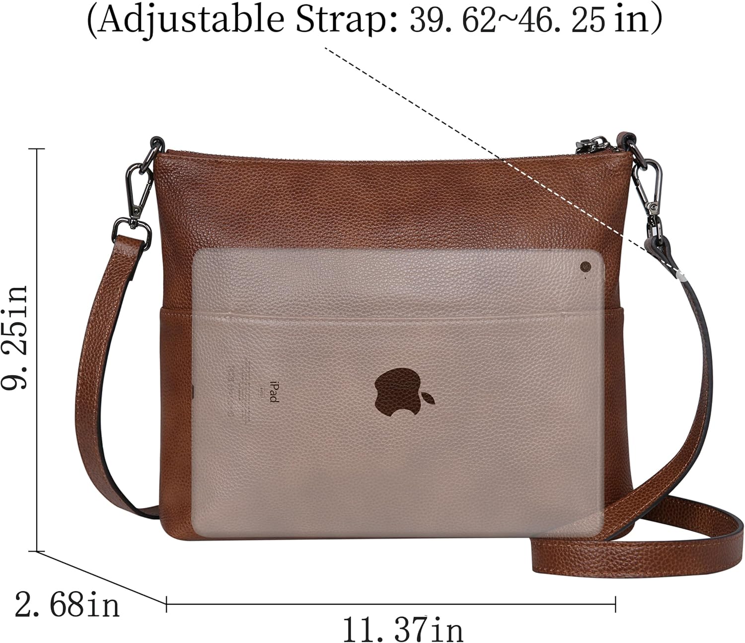 Iswee Crossbody Bag for Women Leather Purses Fashion Designer Handbags - Image 3